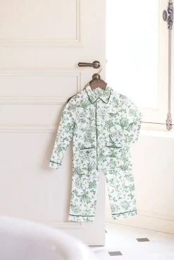 Tartine et Chocolat Pyjama Abbaye des Vaux de Cernay x| Toile De Jouy Vert