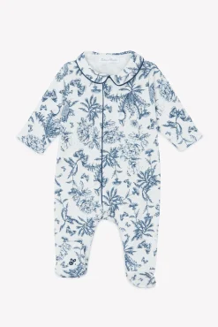 Tartine et Chocolat Pyjama Imprimé inspiration toile de jouy bleu| Toile De Jouy Bleu|Pyjamas - Bonnets