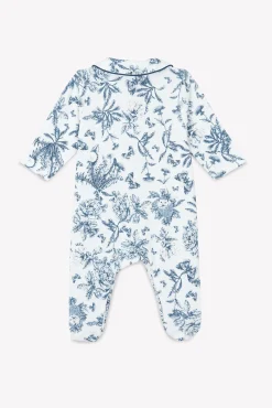 Tartine et Chocolat Pyjama Imprimé inspiration toile de jouy bleu| Toile De Jouy Bleu|Pyjamas - Bonnets