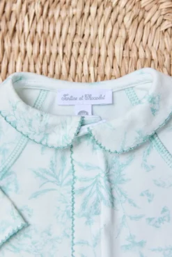 Tartine et Chocolat Pyjama Vert d'eau inspiration Toile de Jouy| Pyjamas|Pyjamas