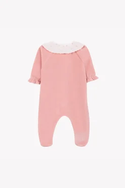 Tartine et Chocolat Pyjama Pêche velours broderies| Pyjamas|Pyjamas