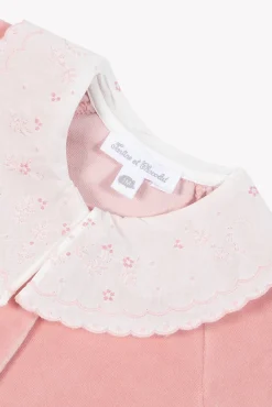 Tartine et Chocolat Pyjama Pêche velours broderies| Pyjamas|Pyjamas
