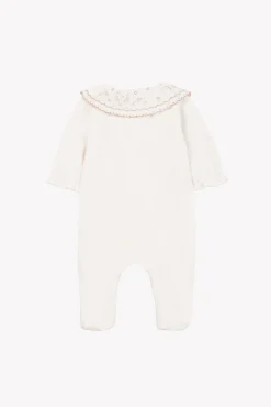 Tartine et Chocolat Pyjama Ecru velours broderies| Pyjamas|Pyjamas