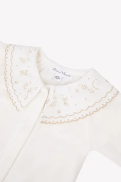 Tartine et Chocolat Pyjama Ecru velours broderies| Pyjamas|Pyjamas