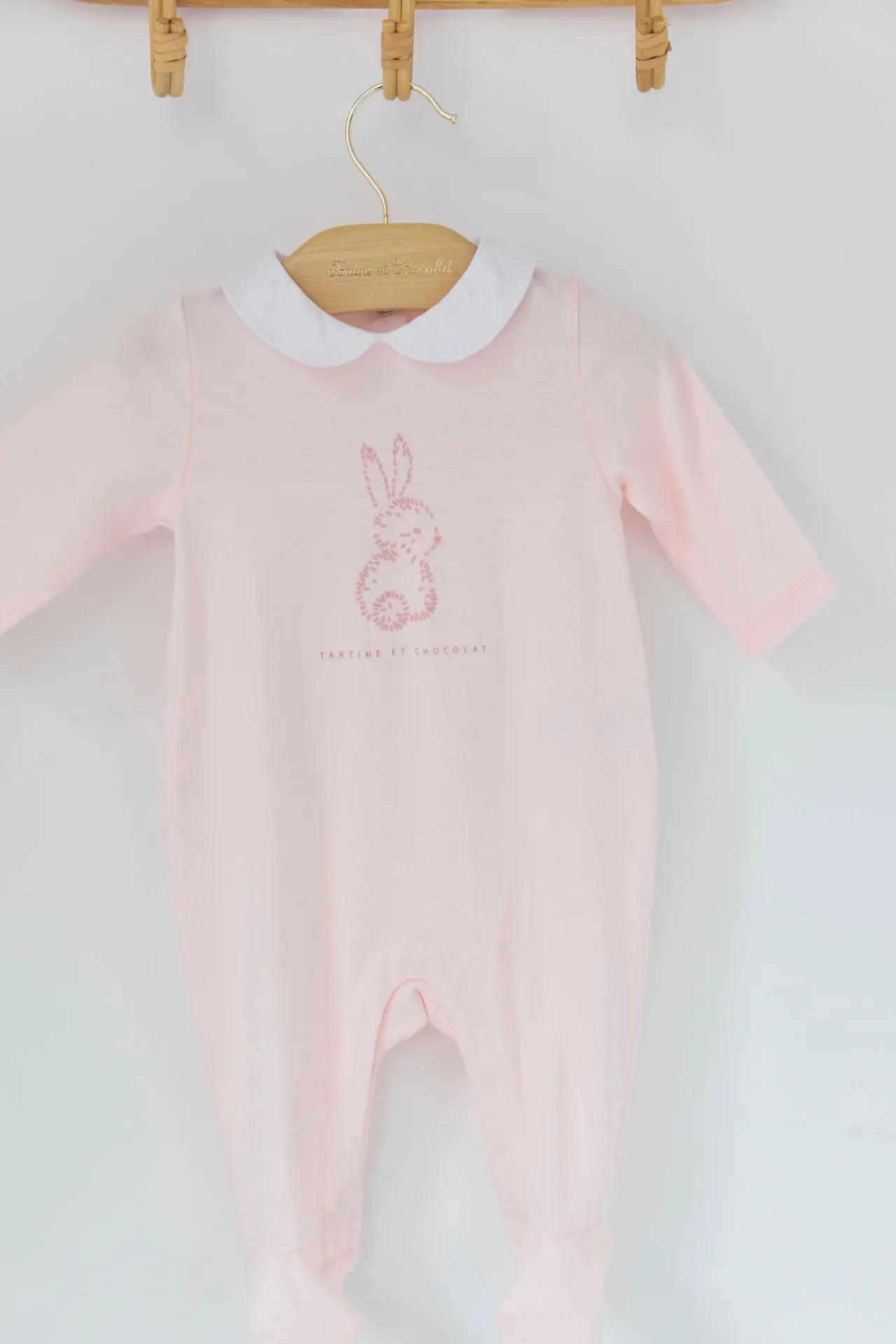 Tartine et Chocolat Pyjama Rose pâle lapin| Pyjamas|Pyjamas