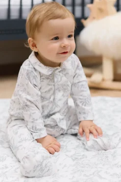Tartine et Chocolat Pyjama Imprimé inspiration toile de jouy gris| Toile De Jouy Gris|Pyjamas - Bonnets
