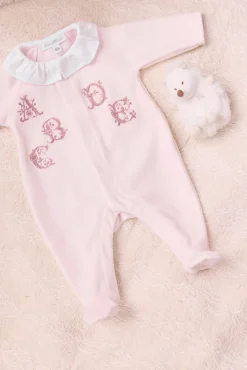 Tartine et Chocolat Pyjama Rose pâle abécédaire| Pyjamas|Pyjamas