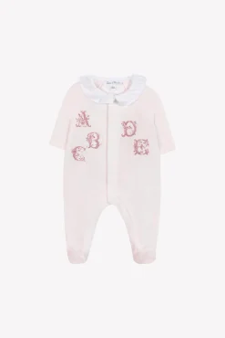 Tartine et Chocolat Pyjama Rose pâle abécédaire| Pyjamas|Pyjamas