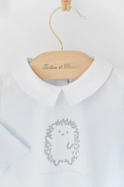 Tartine et Chocolat Pyjama Bleu ciel hérisson| Pyjamas|Pyjamas