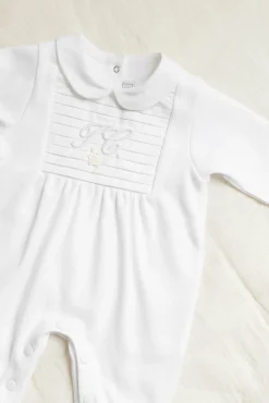 Tartine et Chocolat Pyjama Monogramme blanc| Pyjamas - Bonnets|Monogramme