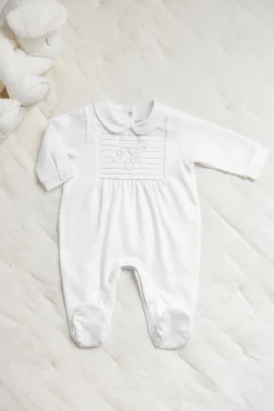 Tartine et Chocolat Pyjama Monogramme blanc| Pyjamas - Bonnets|Monogramme