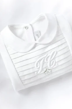 Tartine et Chocolat Pyjama Monogramme blanc| Pyjamas - Bonnets|Monogramme