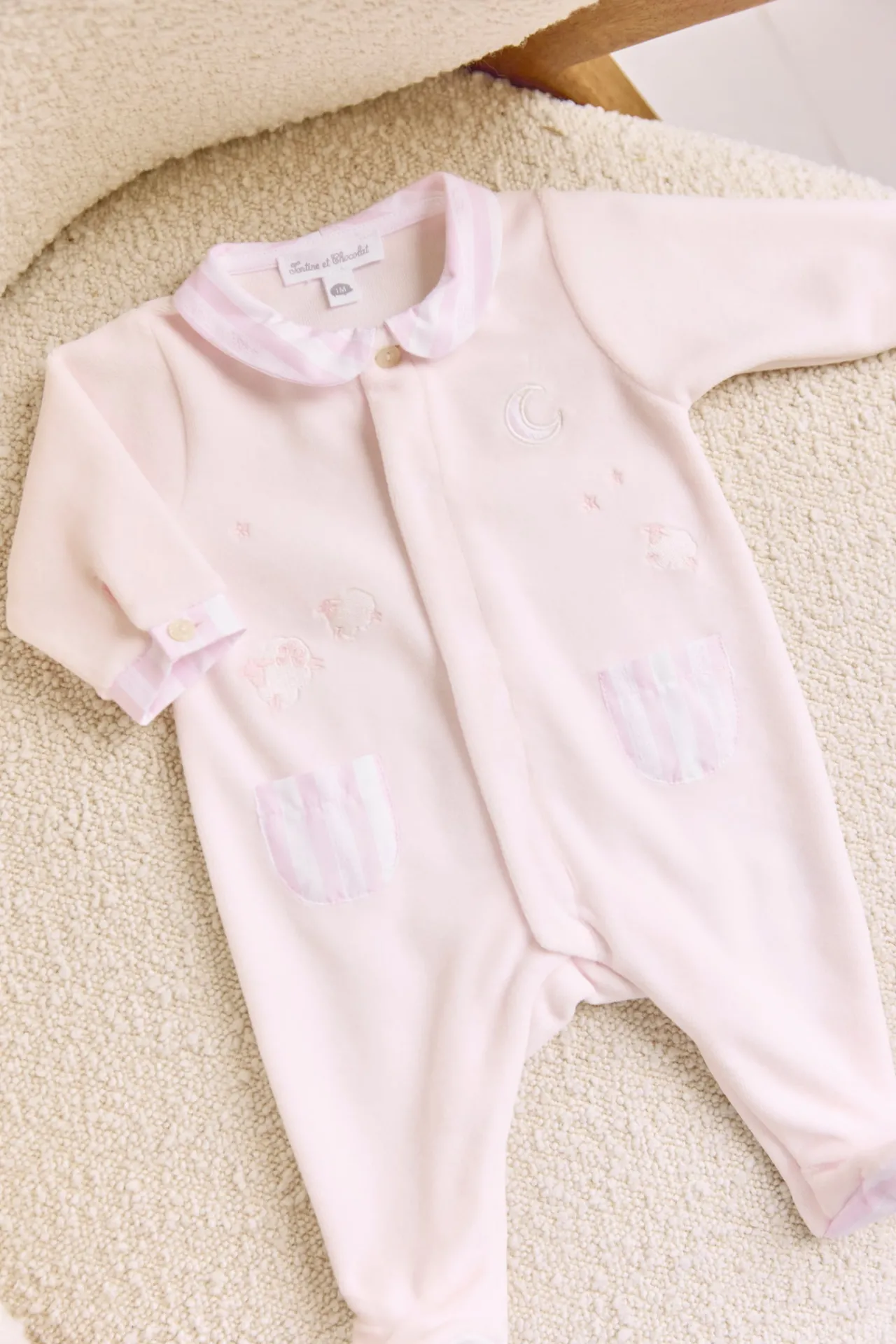 Tartine et Chocolat Pyjama Rose pâle moutons| Pyjamas|Pyjamas