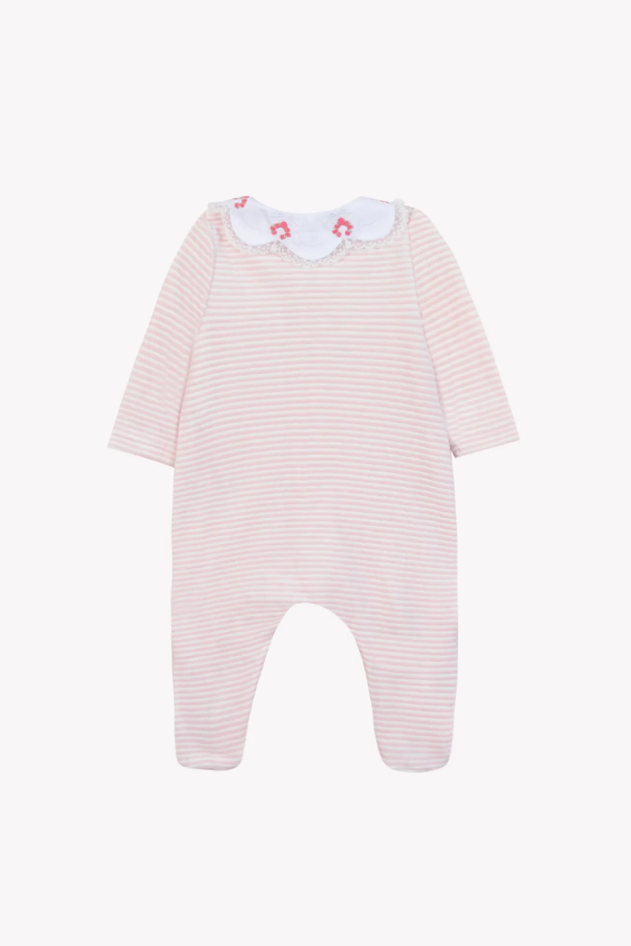 Tartine et Chocolat Pyjama Rose pâle à rayures| Pyjamas|Pyjamas