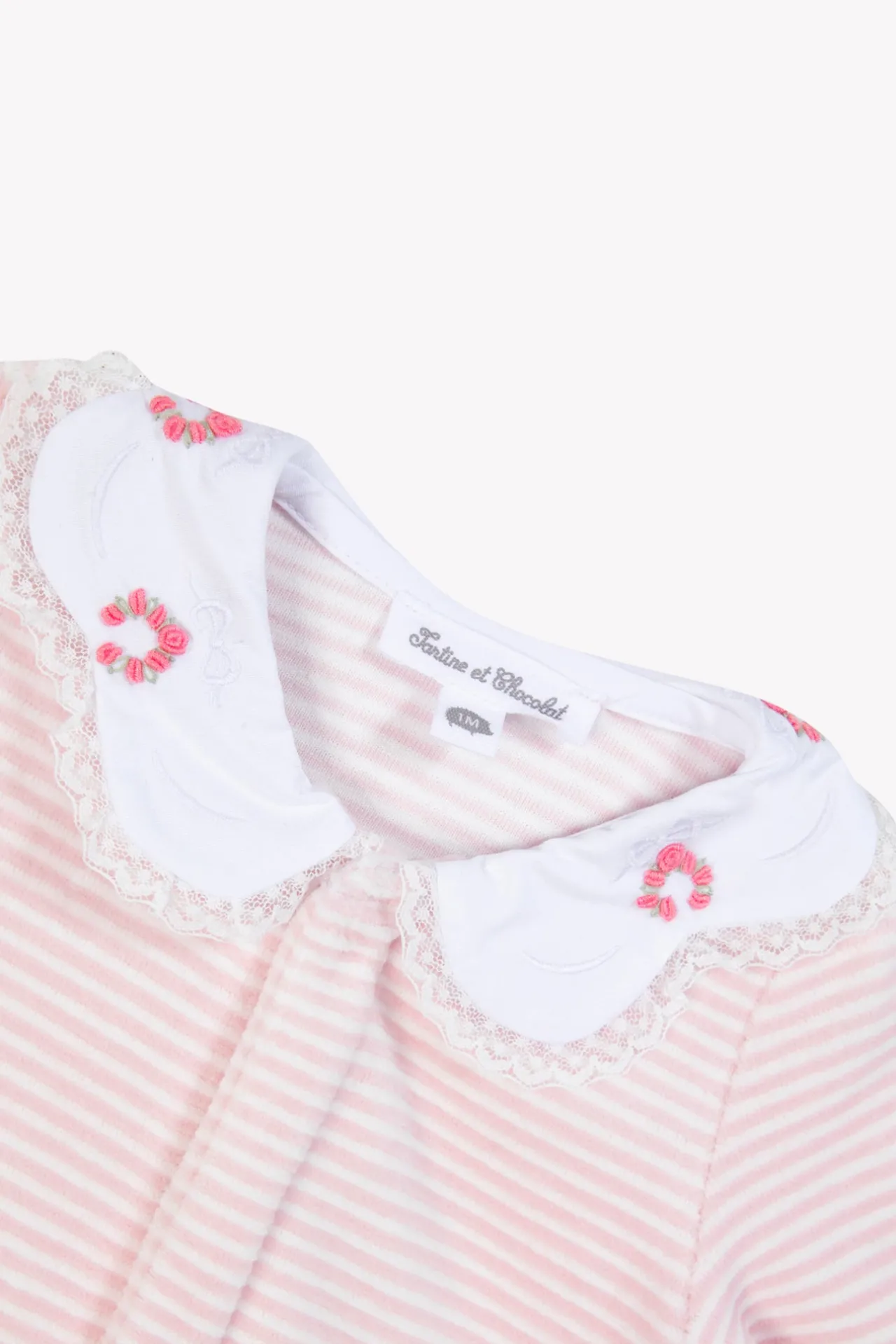 Tartine et Chocolat Pyjama Rose pâle à rayures| Pyjamas|Pyjamas