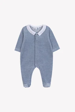 Tartine et Chocolat Pyjama Bleu orage à rayures| Pyjamas|Pyjamas