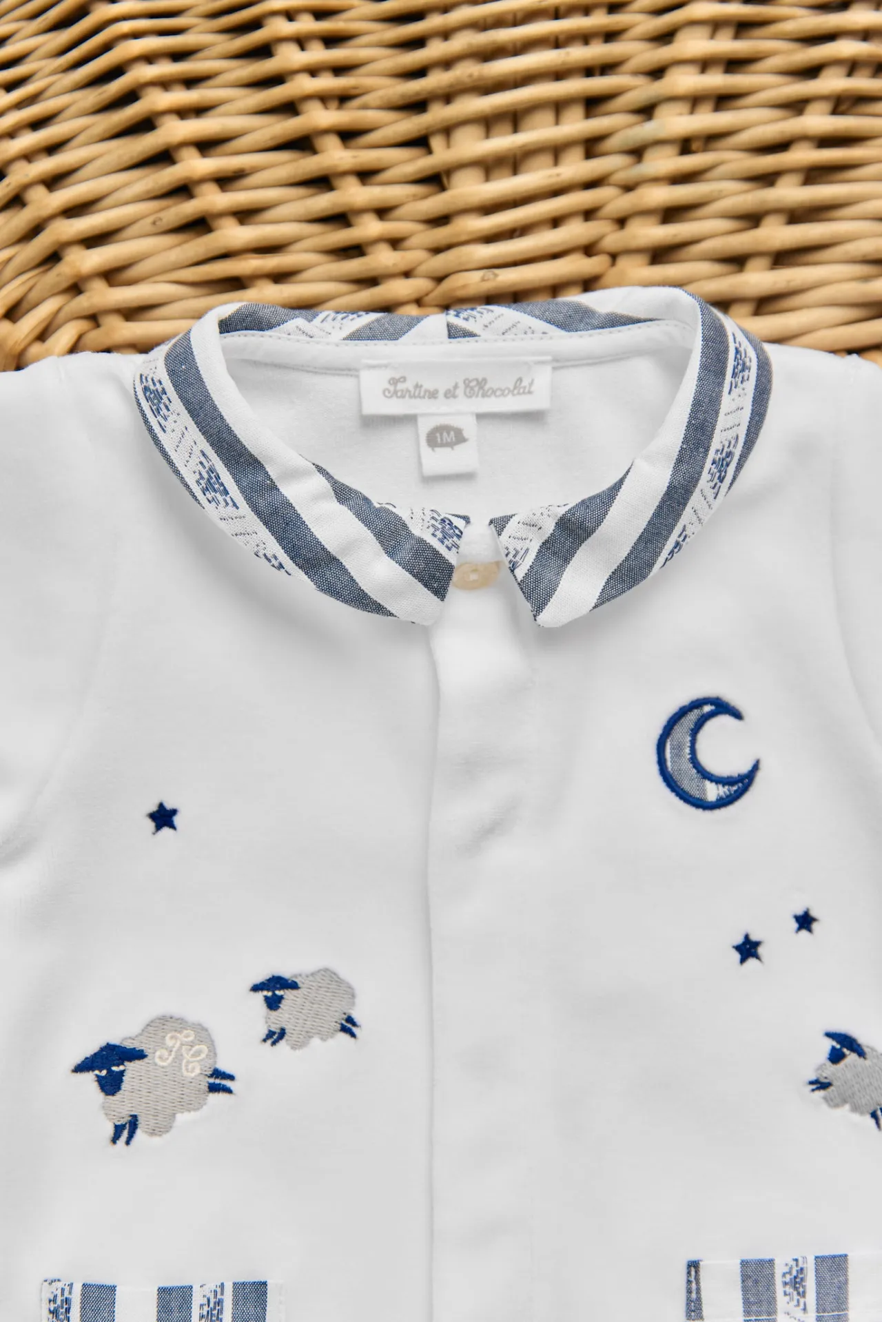 Tartine et Chocolat Pyjama Marine moutons| Pyjamas|Pyjamas
