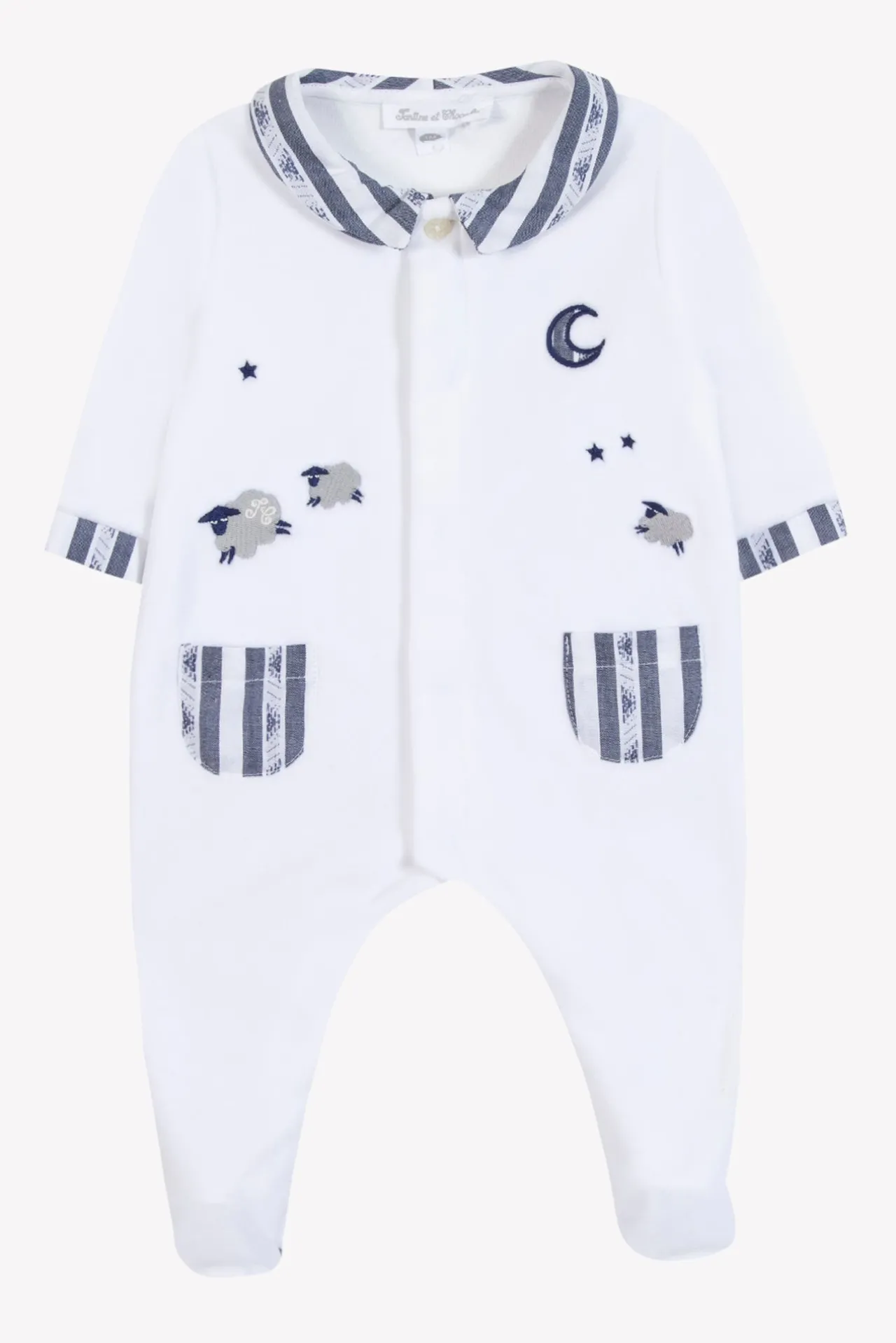 Tartine et Chocolat Pyjama Marine moutons| Pyjamas|Pyjamas