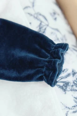 Tartine et Chocolat Pyjama Bleu velours imprimé inspiration toile de jouy| Toile De Jouy Bleu|Pyjamas - Bonnets