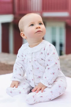 Tartine et Chocolat Pyjama Ecru fleurs| Pyjamas|Pyjamas