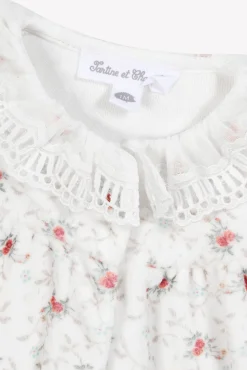 Tartine et Chocolat Pyjama Ecru fleurs| Pyjamas|Pyjamas