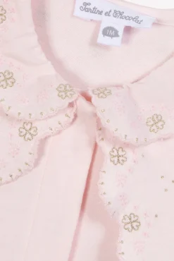 Tartine et Chocolat Pyjama Rose pâle volanté| Pyjamas|Pyjamas