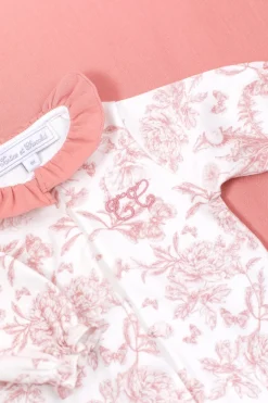 Tartine et Chocolat Pyjama Imprimé inspiration Toile de Jouy| Toile De Jouy Rose|Pyjamas - Bonnets