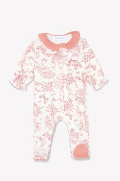 Tartine et Chocolat Pyjama Imprimé inspiration Toile de Jouy| Toile De Jouy Rose|Pyjamas - Bonnets