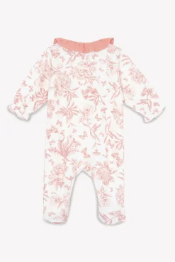 Tartine et Chocolat Pyjama Imprimé inspiration Toile de Jouy| Toile De Jouy Rose|Pyjamas - Bonnets