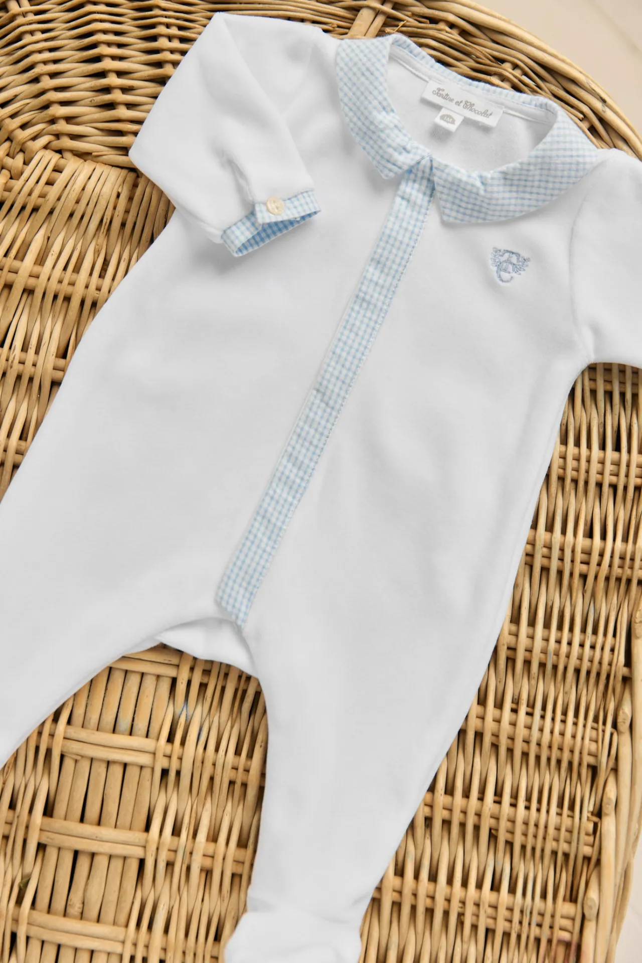 Tartine et Chocolat Pyjama Blanc vichy| Pyjamas|Pyjamas