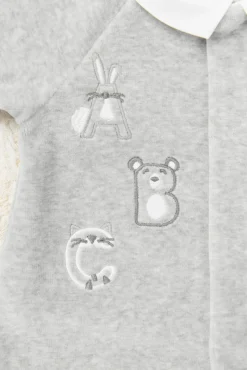 Tartine et Chocolat Pyjama Gris chiné abécédaire| Pyjamas|Pyjamas