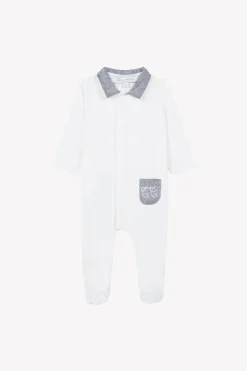 Tartine et Chocolat Pyjama Blanc Feuillage| Pyjamas - Bonnets|Feuillage