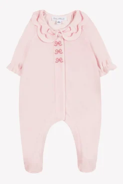 Tartine et Chocolat Pyjama Rose pâle velours nœuds| Pyjamas|Pyjamas