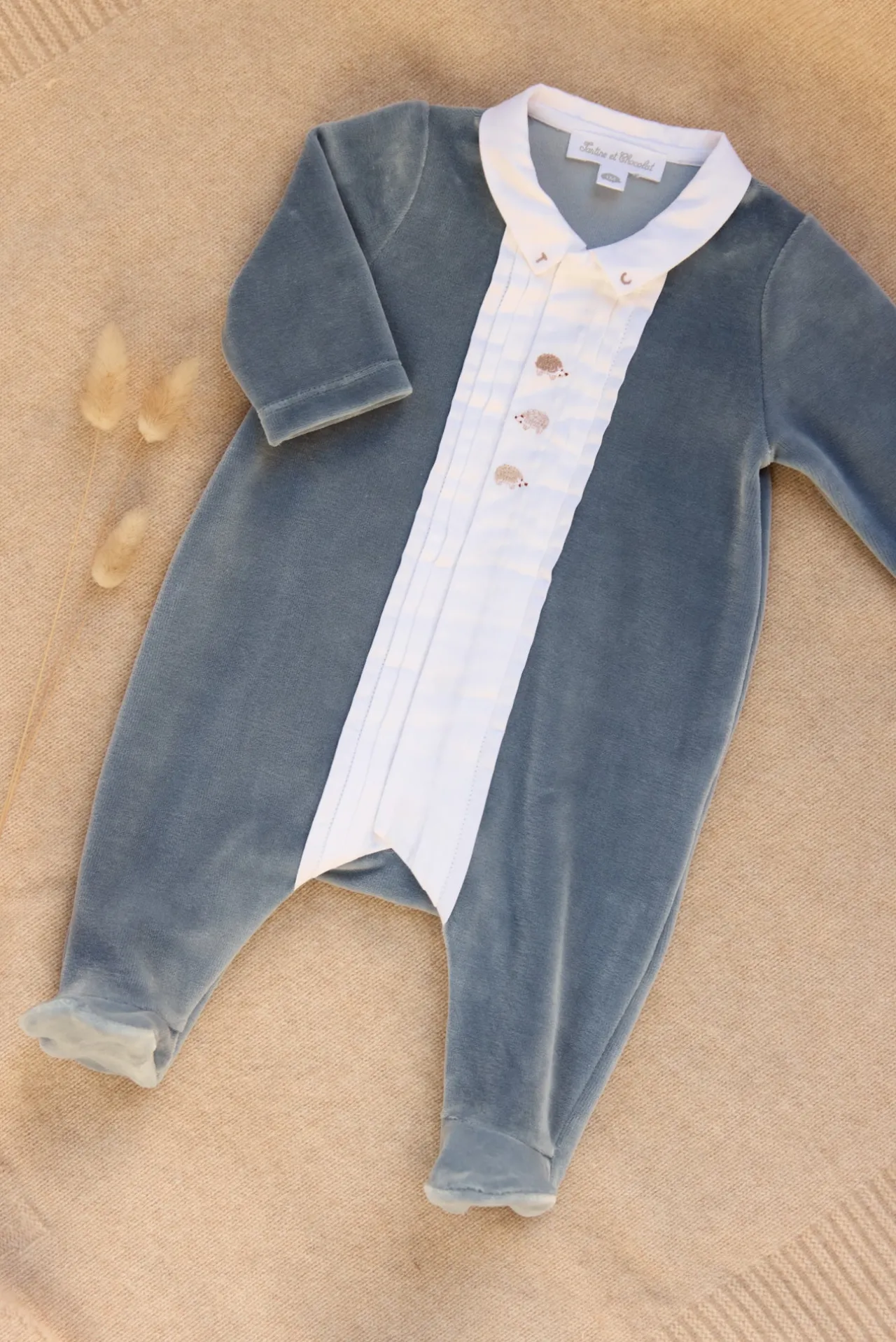 Tartine et Chocolat Pyjama Bleu orage hérisson| Pyjamas|Pyjamas