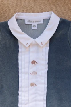 Tartine et Chocolat Pyjama Bleu orage hérisson| Pyjamas|Pyjamas