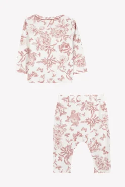 Tartine et Chocolat Pyjama 2 pièces Imprimé inspiration Toile de Jouy rose| Toile De Jouy Rose|Pyjamas - Bonnets