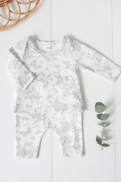 Tartine et Chocolat Pyjama deux pièces Imprimé inspiration toile de jouy gris| Toile De Jouy Gris|Pyjamas - Bonnets