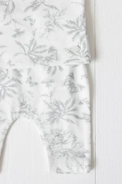Tartine et Chocolat Pyjama deux pièces Imprimé inspiration toile de jouy gris| Toile De Jouy Gris|Pyjamas - Bonnets