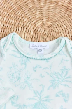Tartine et Chocolat Pyjama deux pièces Vert d'eau inspiration Toile de Jouy| Pyjamas|Pyjamas