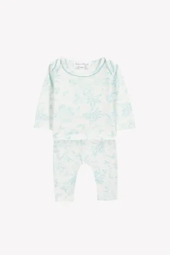 Tartine et Chocolat Pyjama deux pièces Vert d'eau inspiration Toile de Jouy| Pyjamas|Pyjamas