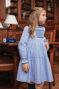 Tartine et Chocolat Robe Chambray rayures|Enfant Robes