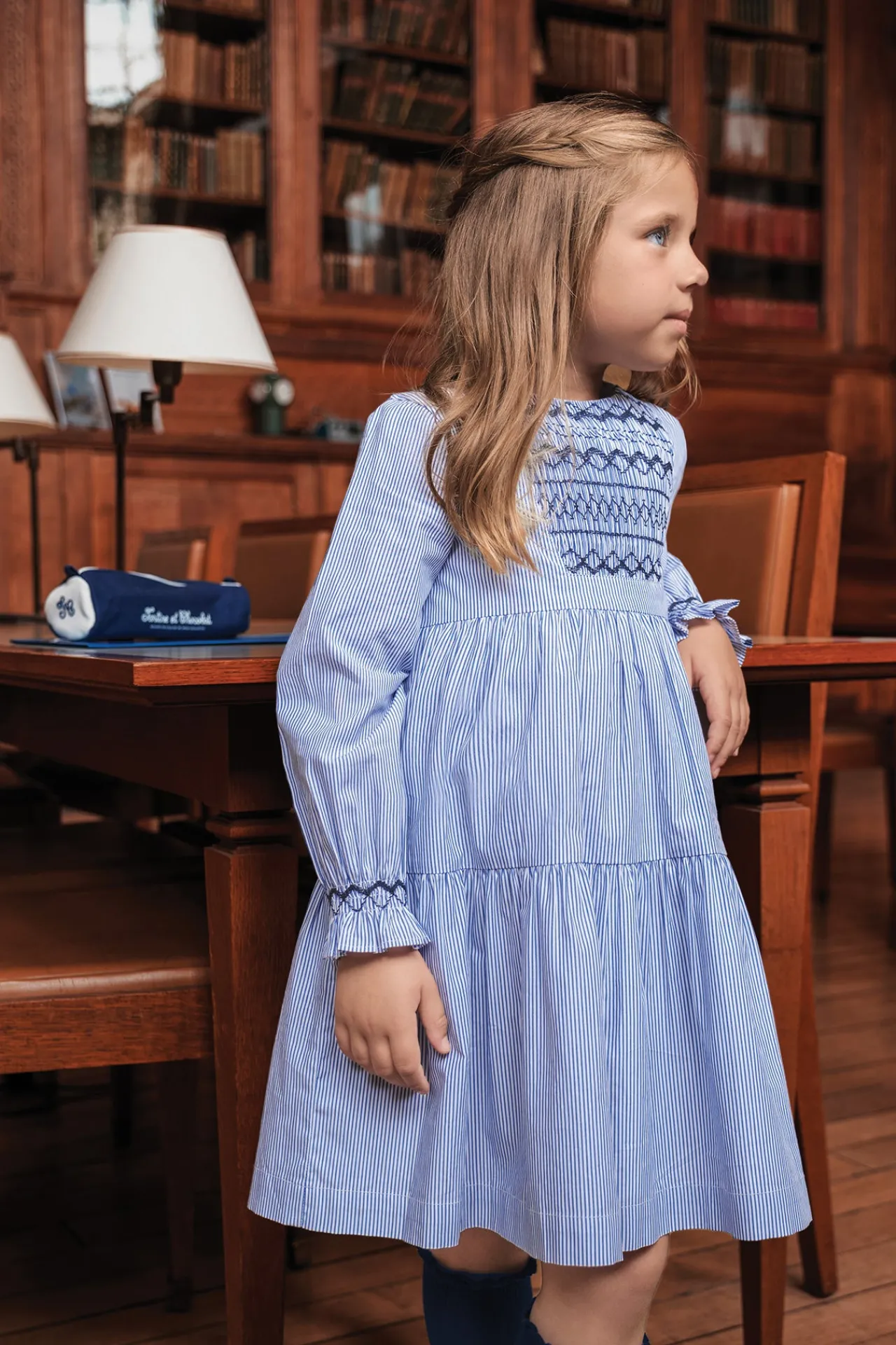 Tartine et Chocolat Robe Chambray rayures|Enfant Robes