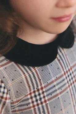 Tartine et Chocolat Robe Chataigne à carreaux|Enfant Robes