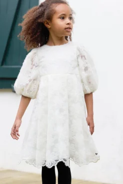 Tartine et Chocolat Robe Ecru tulle fleuri|Enfant Robes