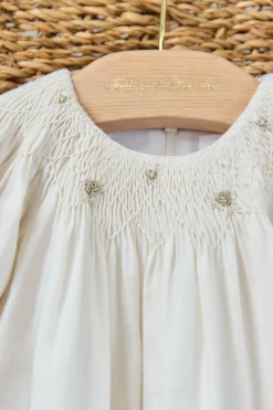 Tartine et Chocolat Robe Ecru col smock| Robes - Combinaisons - Ensembles