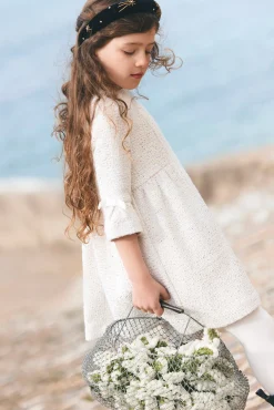 Tartine et Chocolat Robe Ecru en tweed|Enfant Robes