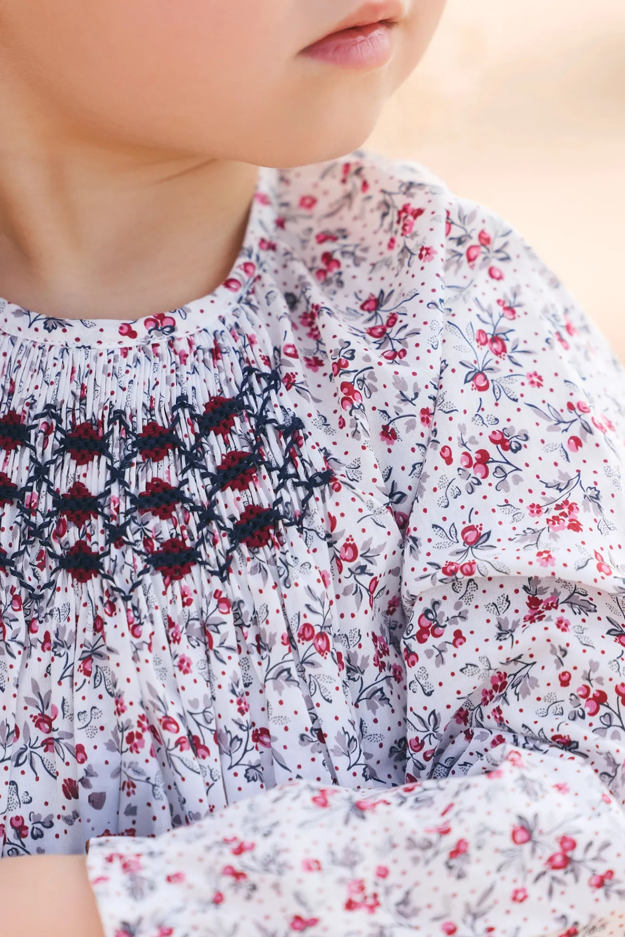 Tartine et Chocolat Robe Ecru imprimé fleuri| Robes