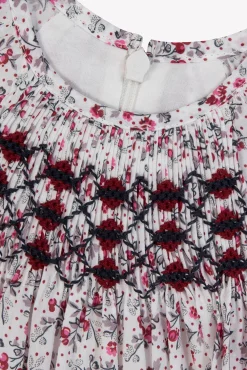Tartine et Chocolat Robe Ecru imprimé fleuri| Robes