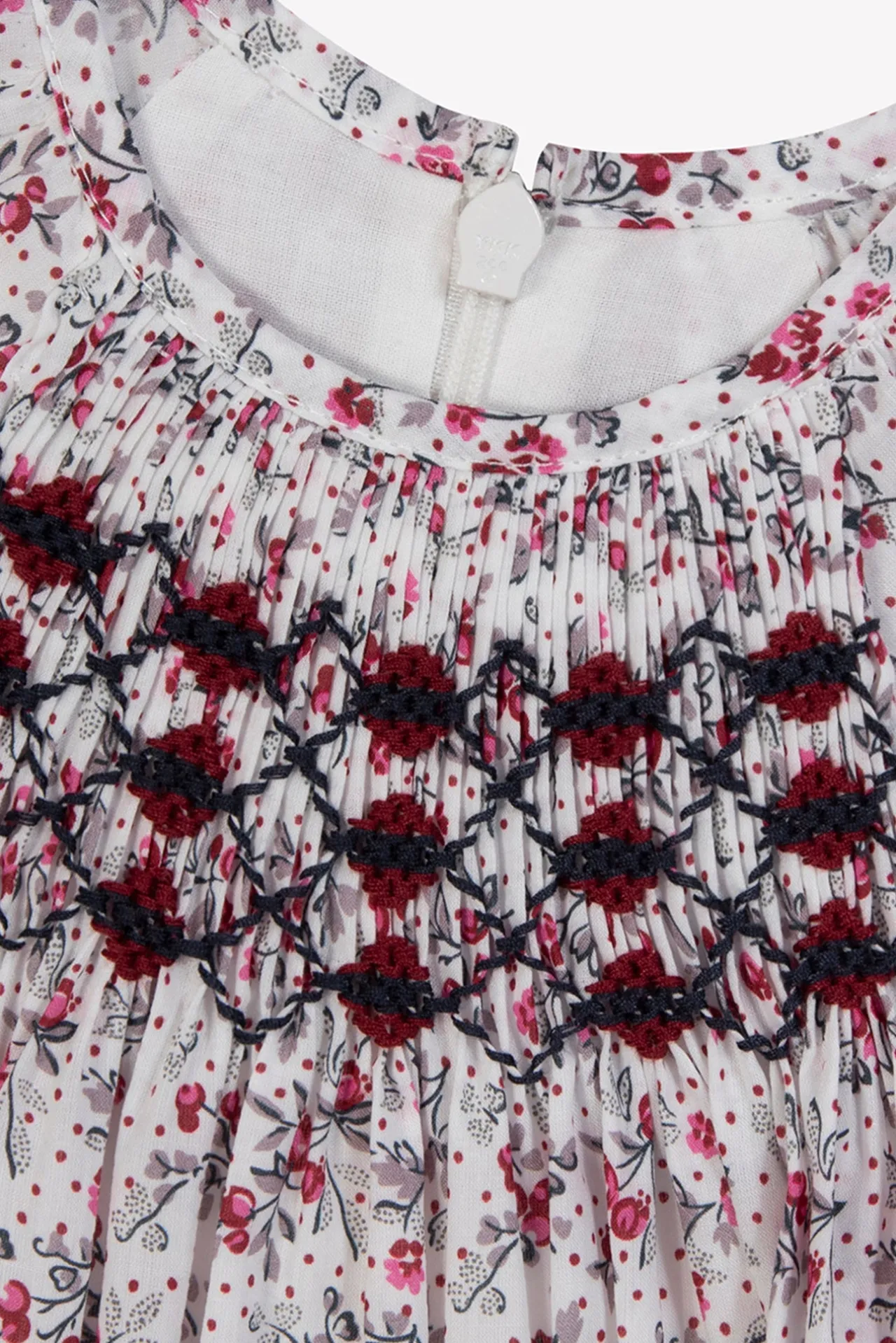 Tartine et Chocolat Robe Ecru imprimé fleuri| Robes