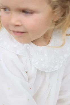 Tartine et Chocolat Robe Ecru en velours| Robes